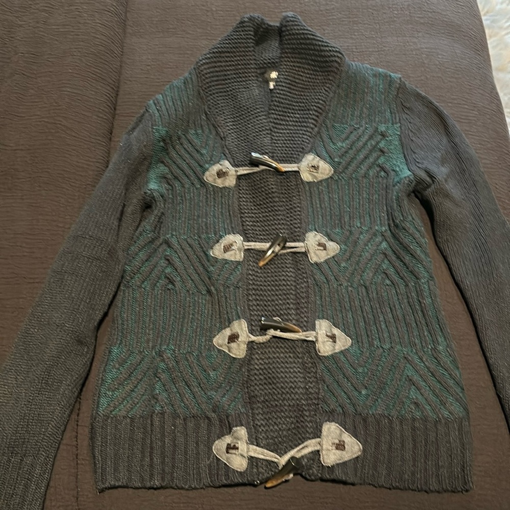 H&M wool blend button front cardigan size XS.